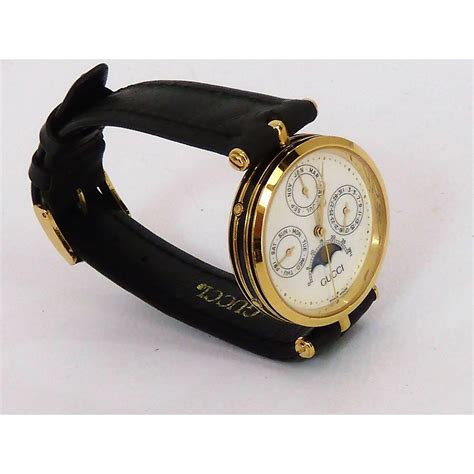 gucci moon phase pointer-triple-calendar ladies watch